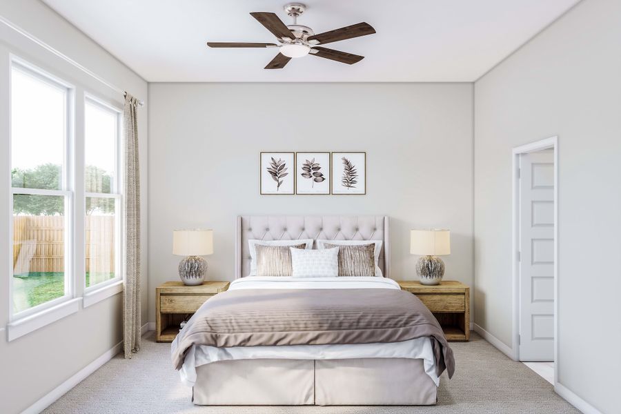 Representative furnished interior of a home built from the Aspen by Tri Pointe Homes in Lariat, Liberty Hill (Image 10).