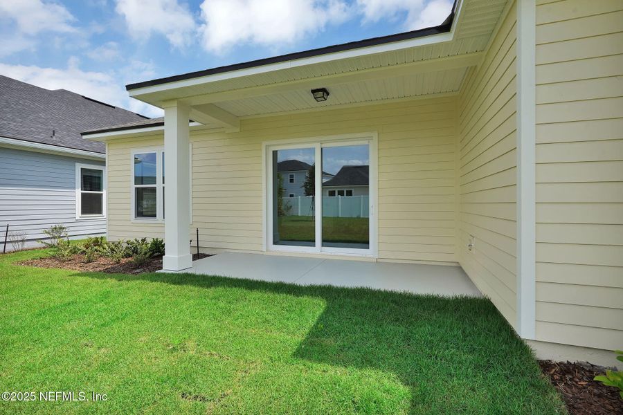 Exterior details and patio area of a home in Forest Park at Wildlight, Yulee (Image 22). Exterior details and patio area of a home in Forest Park at Wildlight, Yulee (Image 22).