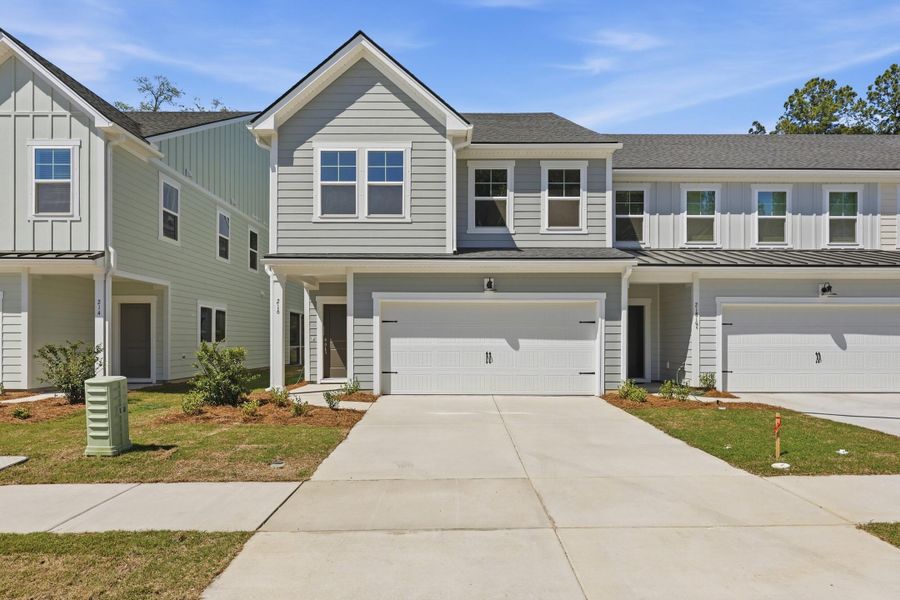 Front exterior of a new home in , Charleston, SC, highlighting curb appeal (Image 17). Front exterior of a new home in , Charleston, SC, highlighting curb appeal (Image 17).