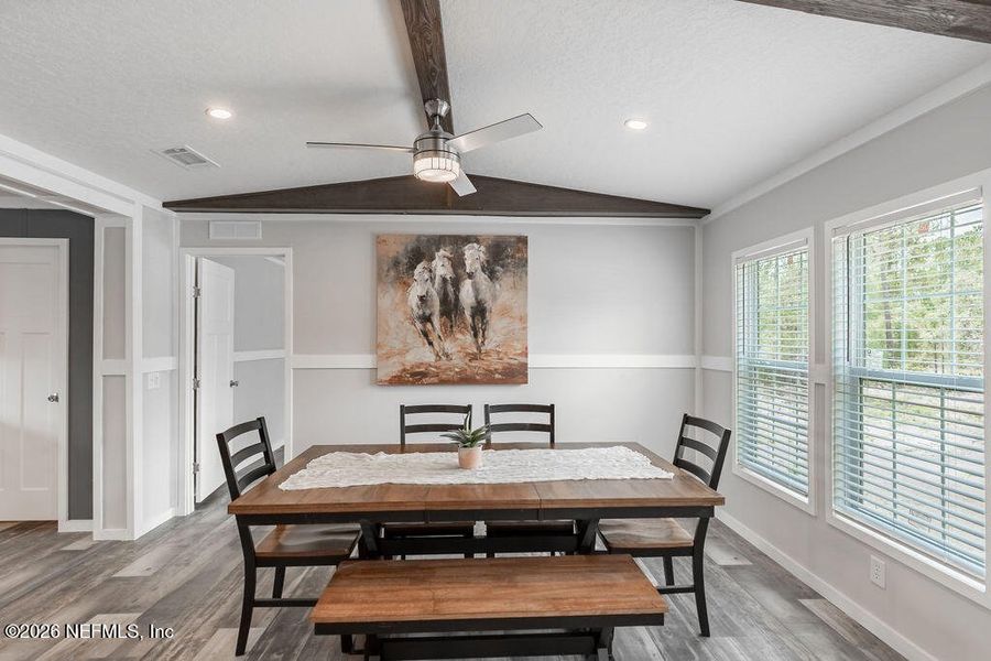 Furnished interior view inside a new home in , Florahome (Image 8).