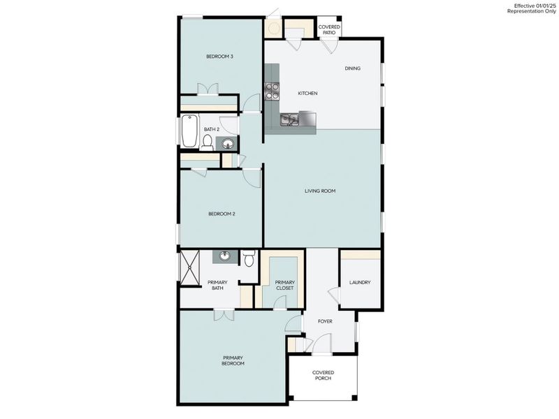 2D floor plan layout of this home in Casetta Ranch, Kyle, TX (Image 3). 2D floor plan layout of this home in Casetta Ranch, Kyle, TX (Image 3).