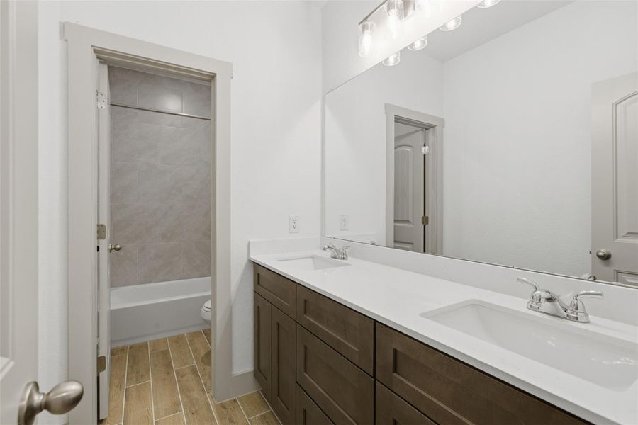 Furnished interior view inside a new home in Enclave at Cele, Pflugerville (Image 13).