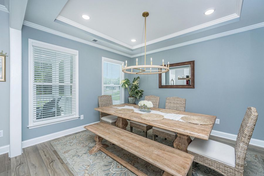 Furnished interior view inside a new home in Sea Island Preserve, Johns Island (Image 12).