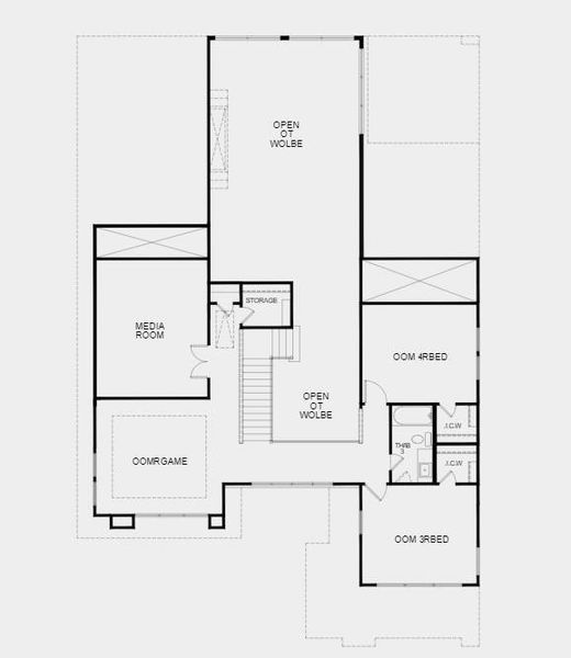 Structural options added include: Double entry door and media room.