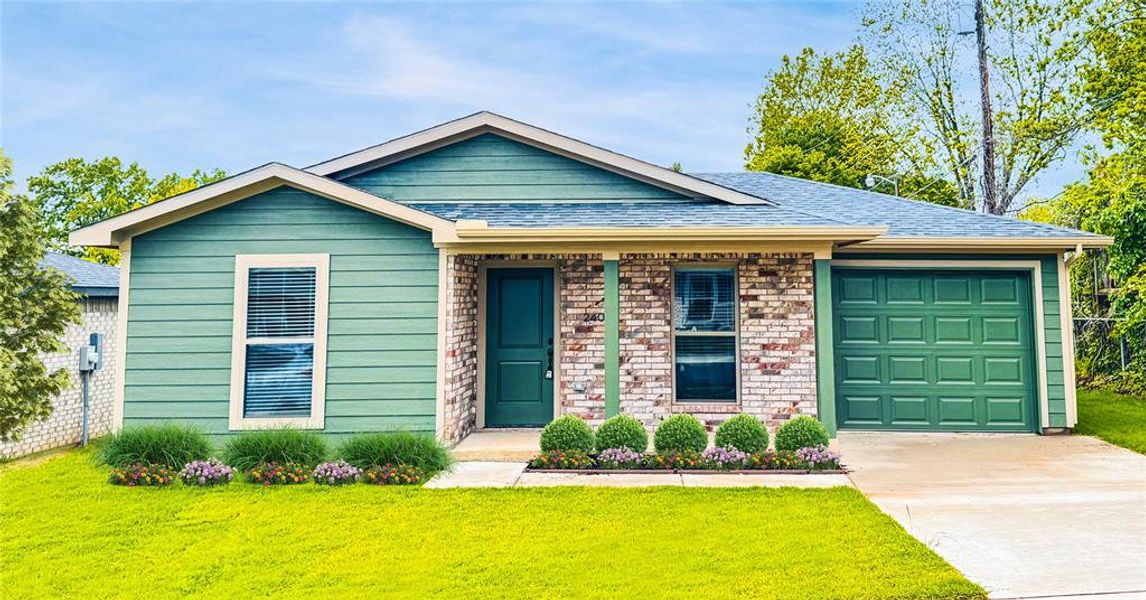 Front exterior of a home in the Miller Street Cottages community, located in Denison, TX (Image 6). Front exterior of a home in the Miller Street Cottages community, located in Denison, TX (Image 6).