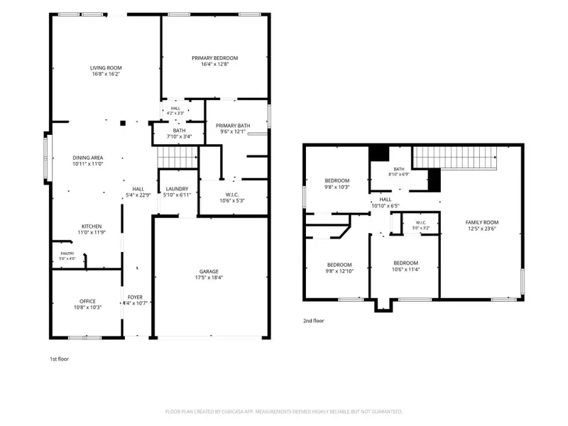 2D floor plan layout of this home in Willow Trace, Spring, TX (Image 6).