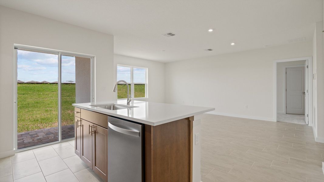 The Atwood Kitchen by DRB Homes in Hamilton Bluff, Haines City, FL The Atwood Kitchen by DRB Homes in Hamilton Bluff, Haines City, FL