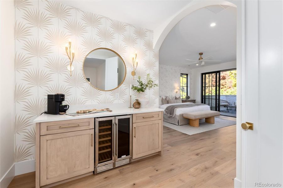 Morning coffee bar in primary Morning coffee bar in primary