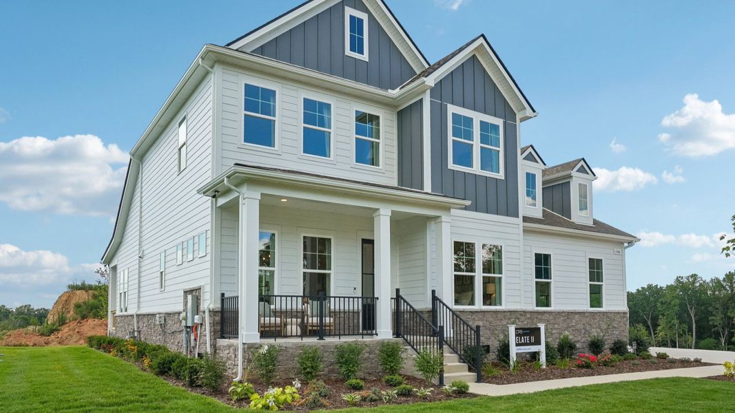 Front exterior of model home Front exterior of model home