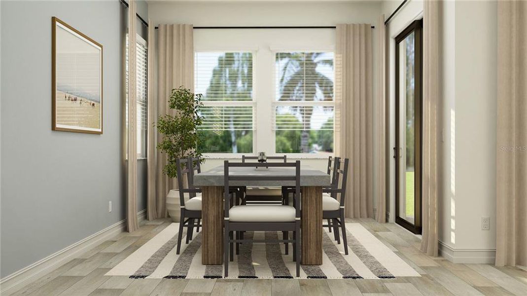 Furnished interior view inside a new home in Two Rivers: The Executives, Zephyrhills (Image 8).