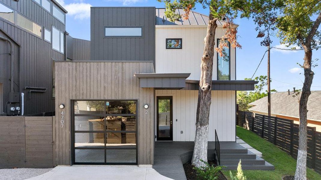 Exterior details and patio area of a home in , Austin (Image 21).