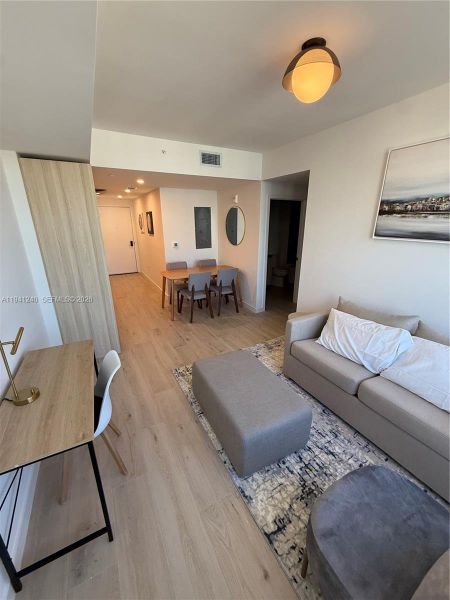 Furnished interior view inside a new home in , Miami (Image 15). Furnished interior view inside a new home in , Miami (Image 15).