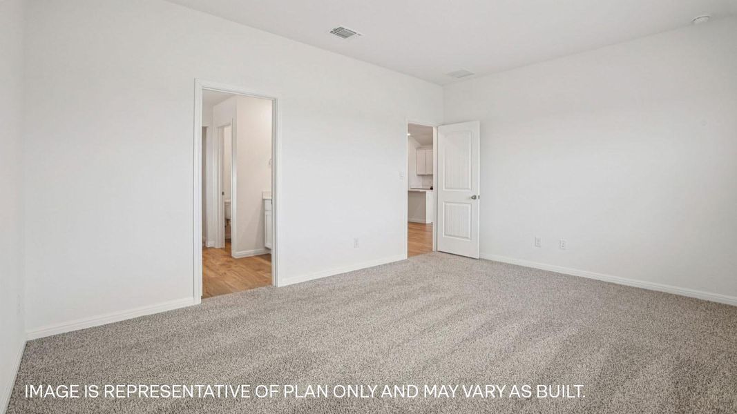 Spacious, unfurnished interior of a new home in Trails at Wildhorse, Austin (Image 33).