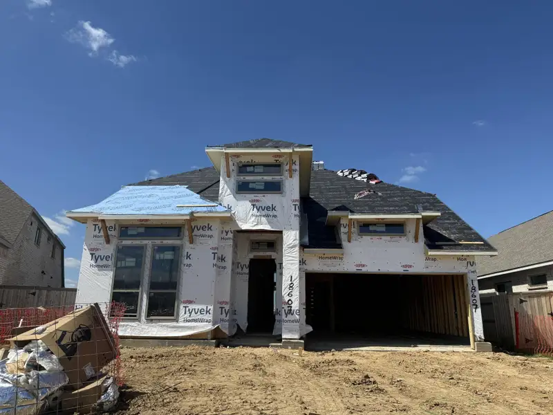 In-progress construction of a new home in Valencia, Manvel, TX (Image 5).