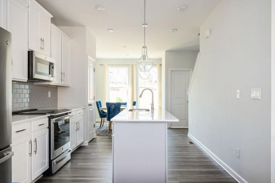 Furnished interior view inside a new home in , Atlanta (Image 12).