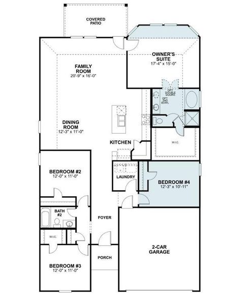 2D floor plan layout of this home in Lago Mar, Santa Fe, TX (Image 3). 2D floor plan layout of this home in Lago Mar, Santa Fe, TX (Image 3).