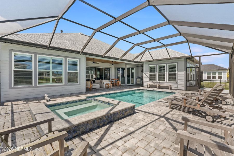 Exterior details and patio area of a home in Marshes of Madeira, St. Augustine (Image 34). Exterior details and patio area of a home in Marshes of Madeira, St. Augustine (Image 34).