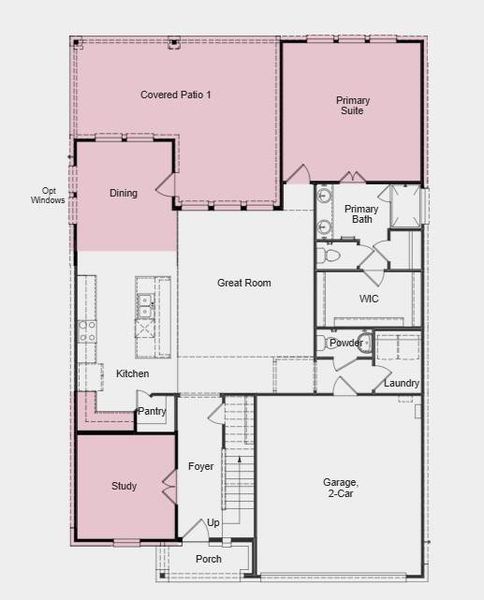 Structural options added include: lifestyle space which includes covered outdoor living, and casual dining extension, study.