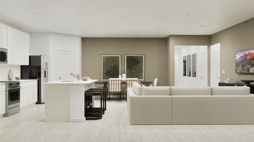 Furnished interior view inside a new home in Solterra, Mesquite (Image 8). Furnished interior view inside a new home in Solterra, Mesquite (Image 8).