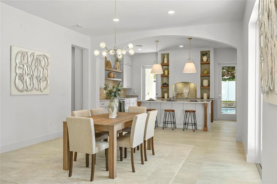 Furnished interior view inside a new home in , Winter Park (Image 48).