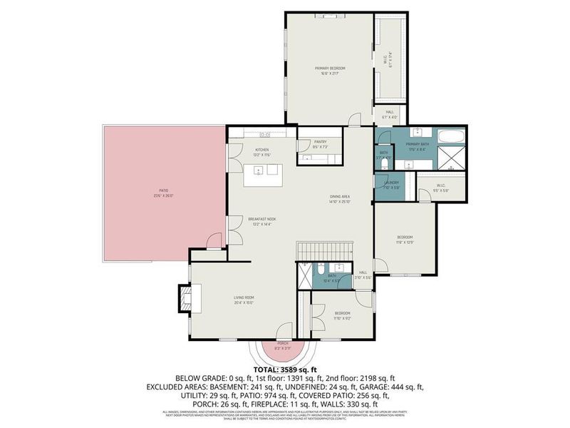 2D floor plan layout of this home in , Gainesville, GA (Image 4).