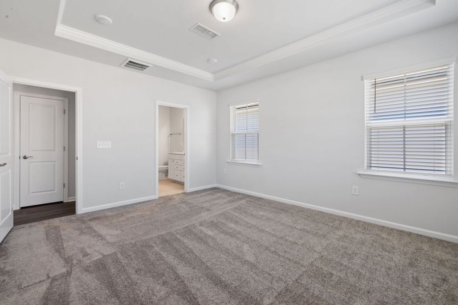 Spacious, unfurnished interior of a new home in Exchange at 401, Raleigh (Image 16).
