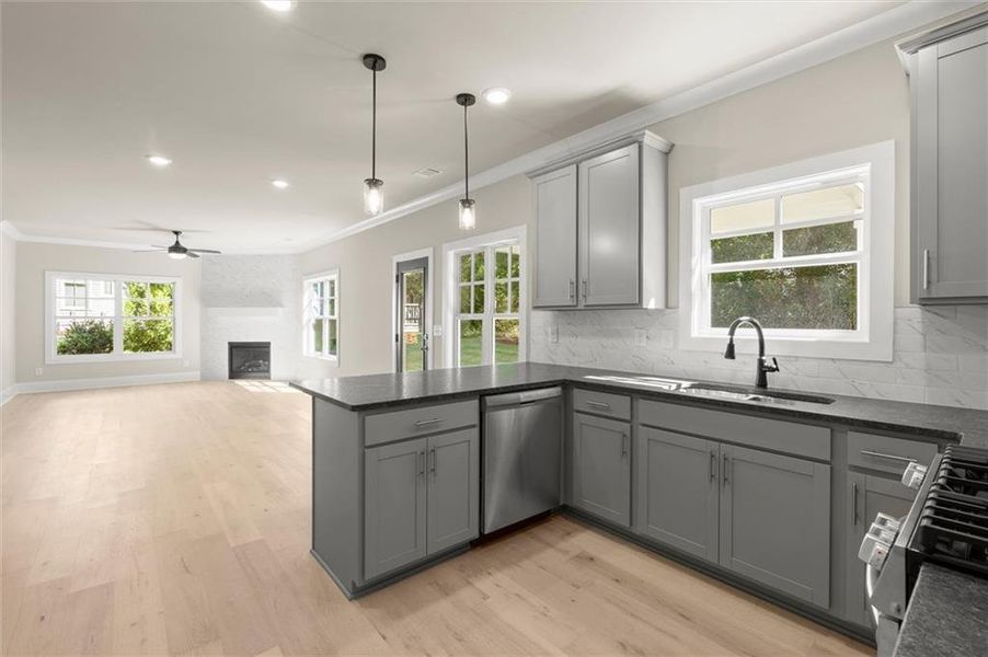 Furnished interior view inside a new home in , Covington (Image 8).