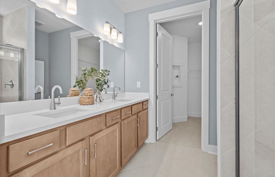 Representative furnished interior of a home built from the Compass by Del Webb in Del Webb Greenville, Greenville (Image 9).