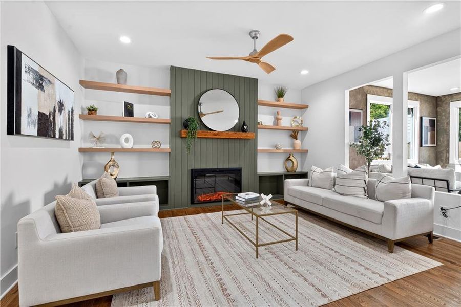 Furnished interior view inside a new home in , Atlanta (Image 6).