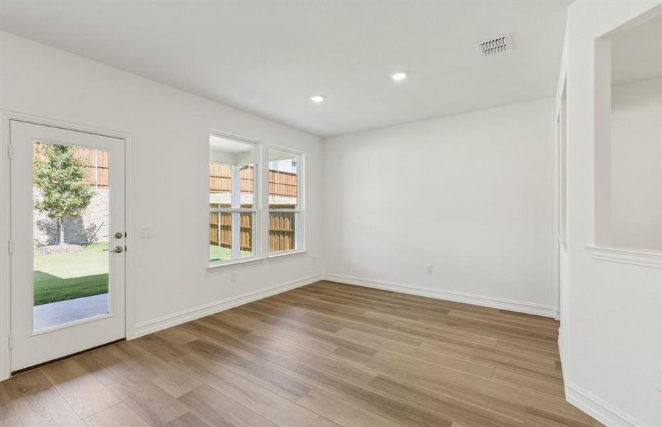 Dining area with access to backyard Dining area with access to backyard