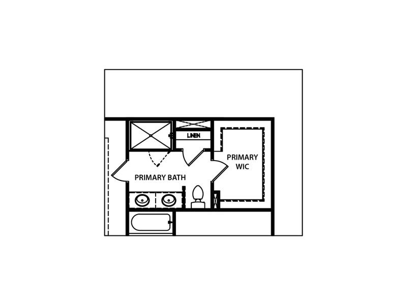2D floor plan layout for the The Mayfield II by My Home Communities in Robins Estates, Warner Robins, GA (Image 5).