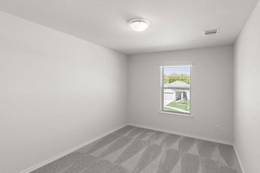 Representative exterior photo of a completed home built from the Mulberry by Impression Homes in Keeneland, Aubrey, TX (Image 20). Representative exterior photo of a completed home built from the Mulberry by Impression Homes in Keeneland, Aubrey, TX (Image 20).