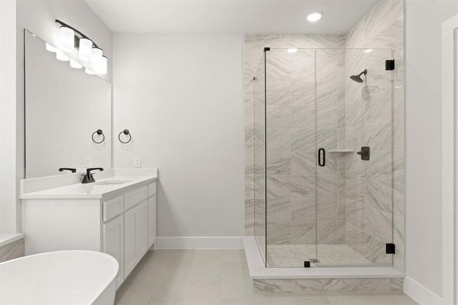 Furnished interior view inside a new home in Villages of Creekwood, Frisco (Image 13).