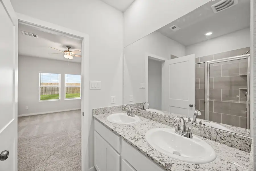 Furnished interior view inside a new home in Lonestar Collection at Paloma at Sanford Farms, Waller (Image 10).