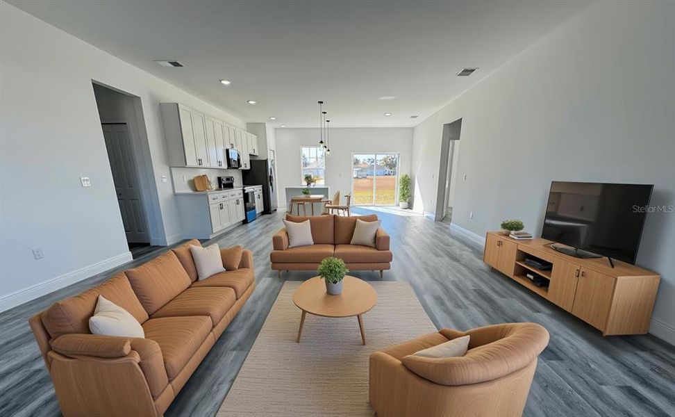 Furnished interior view inside a new home in , Citrus Springs (Image 12).