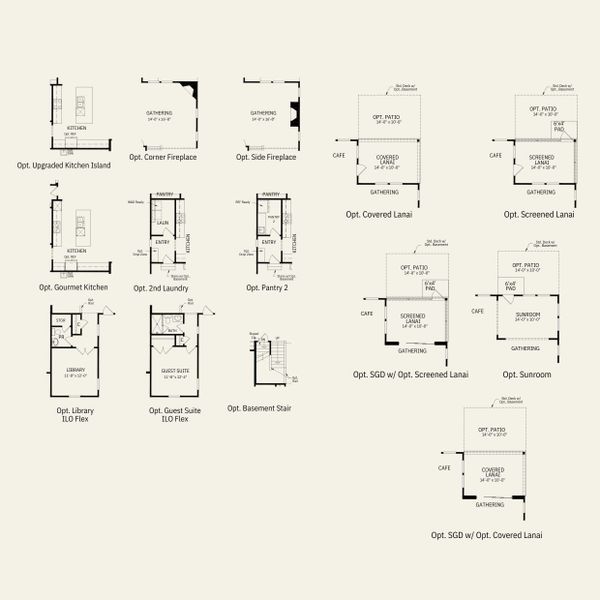 2D floor plan layout for the Leyton by Pulte Homes in Cannon Run, Concord, NC (Image 5).