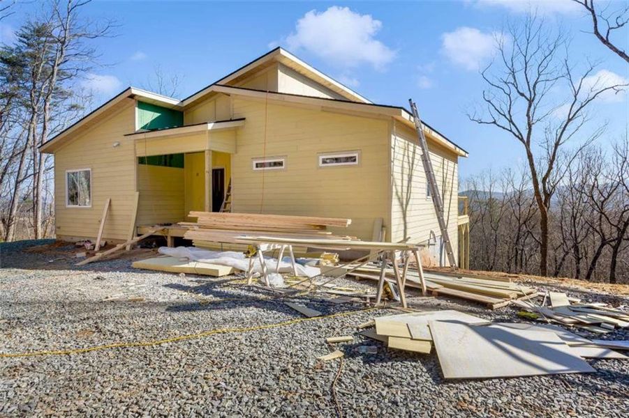 In-progress construction of a new home in , Ellijay, GA (Image 15).