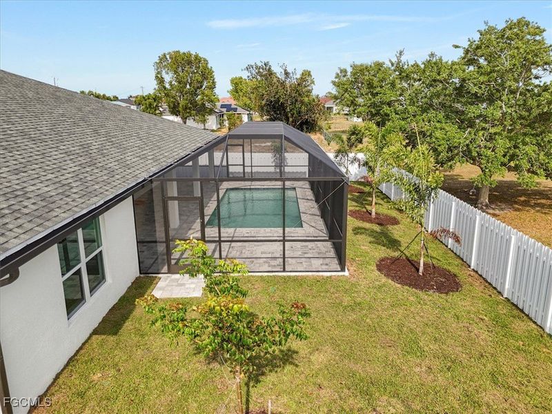 Exterior details and patio area of a home in Cape Coral, Cape Coral (Image 22).