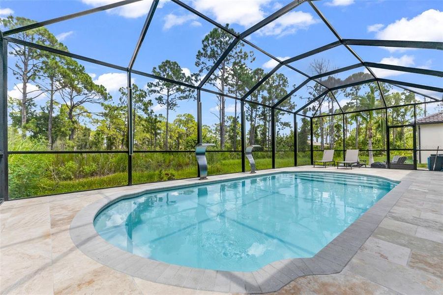 Exterior details and patio area of a home in , North Port (Image 21).
