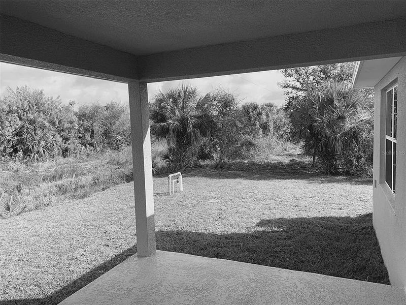 Exterior details and patio area of a home in Gulf Cove, Port Charlotte (Image 8). Exterior details and patio area of a home in Gulf Cove, Port Charlotte (Image 8).