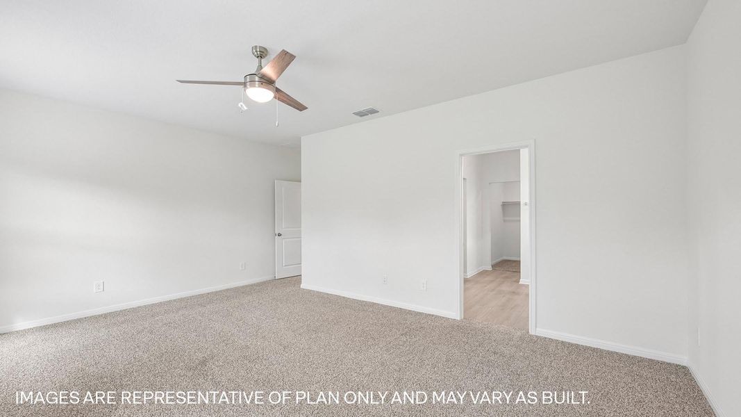Representative unfurnished interior of a home built from the The Kemah by D.R. Horton in Revelry, Del Valle (Image 24).