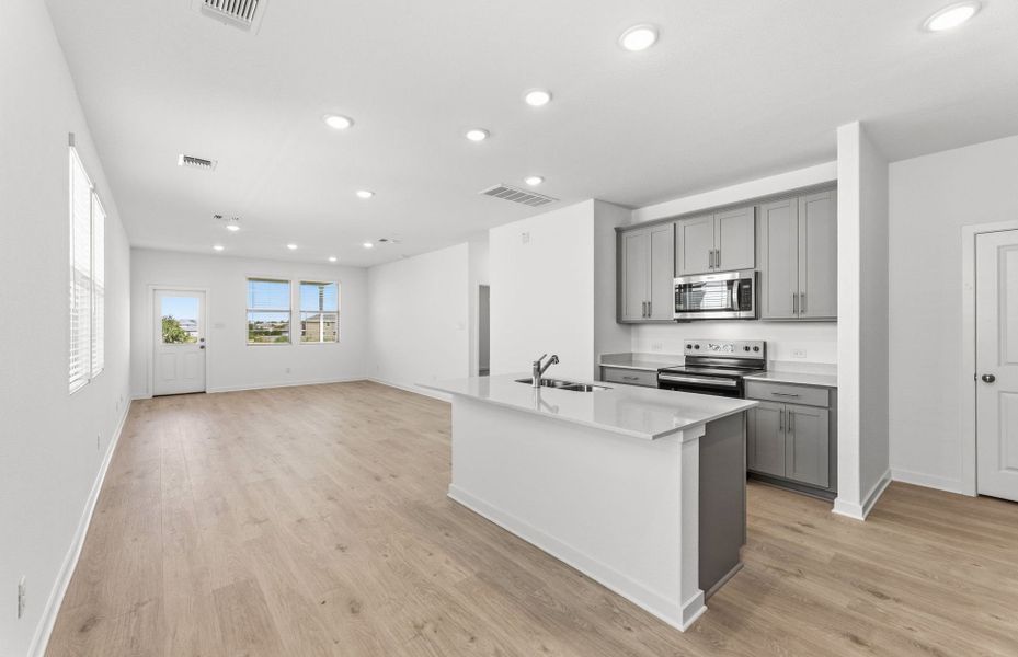 Furnished interior view inside a new home in Sonterra, Jarrell (Image 12).