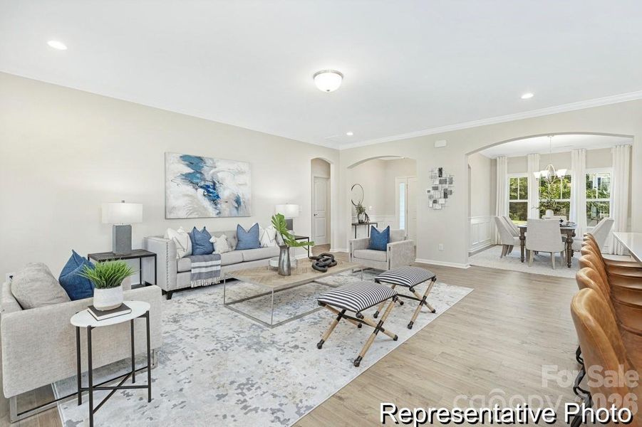 Furnished interior view inside a new home in , Statesville (Image 5).