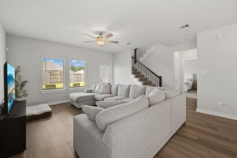 Furnished interior view inside a new home in Sundance Cove - Classic Series, Crosby (Image 10).