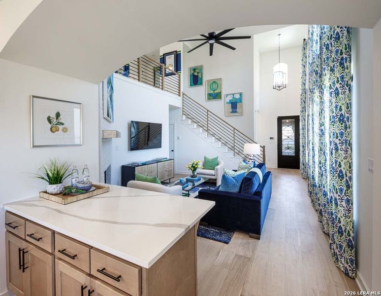 Furnished interior view inside a new home in Legacy at Lake Dunlap, New Braunfels (Image 15).