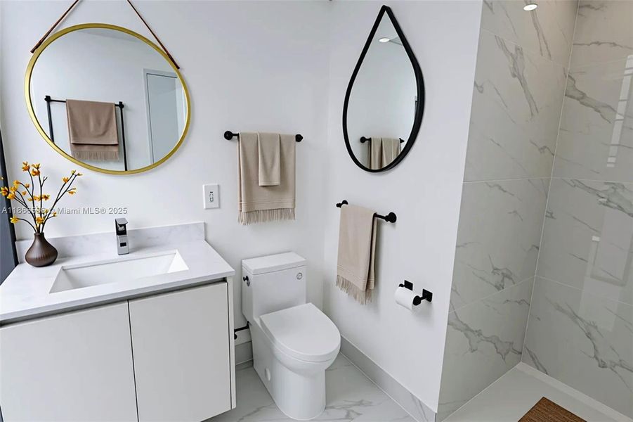 Furnished interior view inside a new home in , Miami (Image 7).