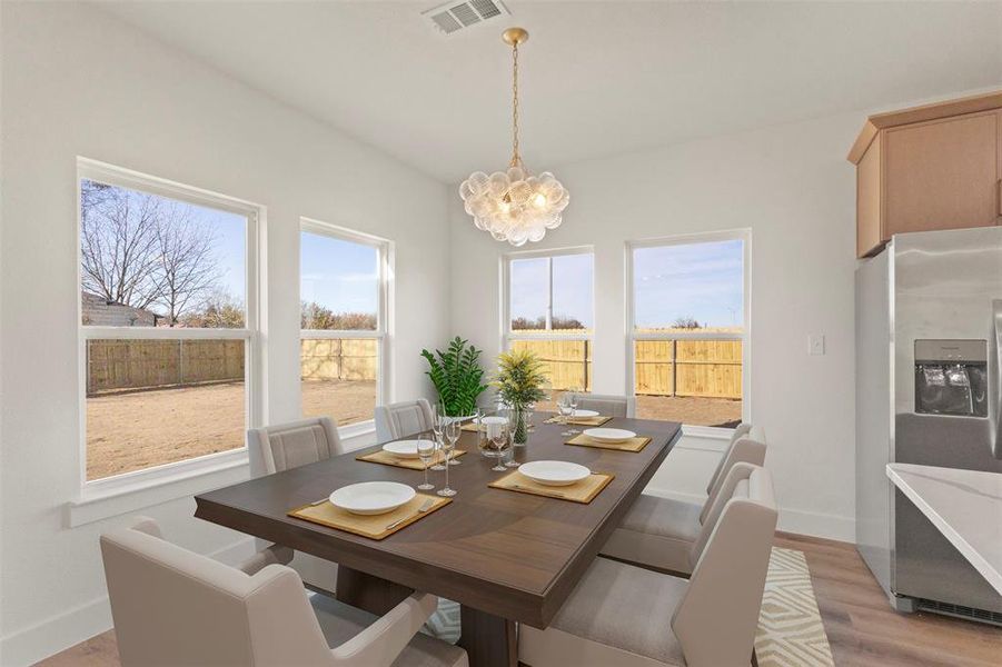 Furnished interior view inside a new home in , Dallas (Image 12).