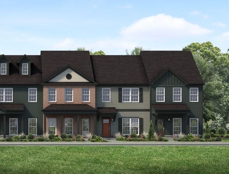 Representative exterior photo of a completed home built from the Annapolis by Parkside Builders in Oxford Station, Gallatin, TN (Image 2).