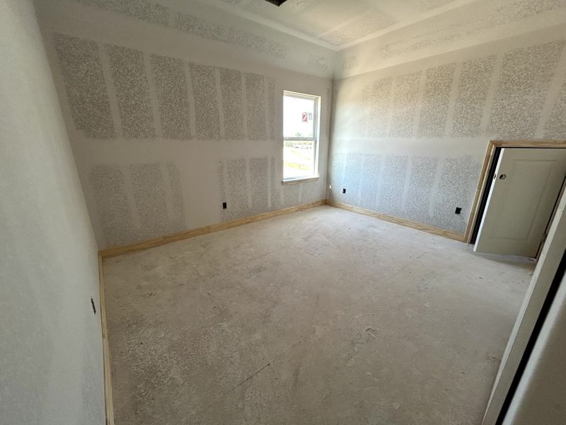 Construction progress - third bedroom