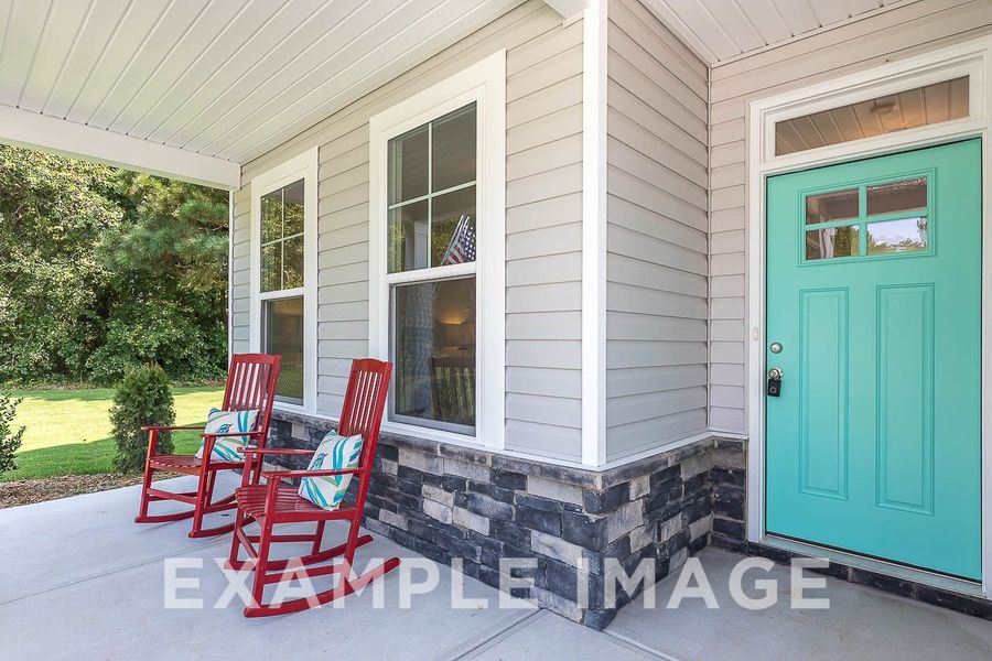 Representative exterior details of a home built from the The Chestnut by Davidson Homes LLC in Retreat at North Main, Lillington (Image 3).